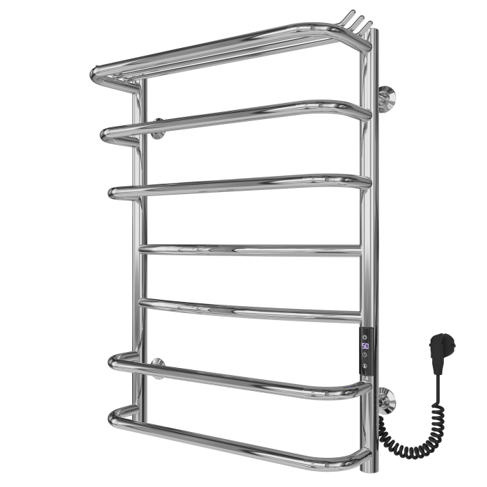 Electric towel dryer Aurora (700*500,7,Polished,Right,JD03)