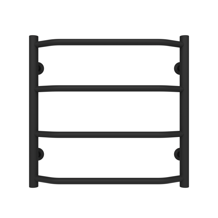 Рушникосушарка водяна Ava (500*500,4,Чорна,Нижнє підключення)