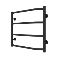 Рушникосушарка водяна Ava (500*500,4,Чорна,Нижнє підключення)