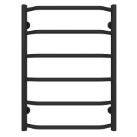 Рушникосушарка водяна Ava (700*500,6,Чорна,Нижнє підключення)
