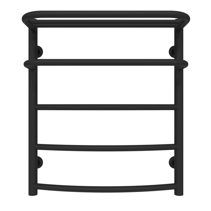 Рушникосушарка водяна Optima (600*500,5,Чорна,Нижнє підключення)
