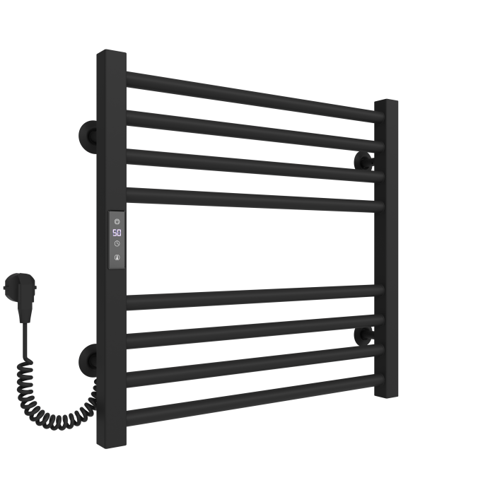 Electric towel dryer Pola (500*500,8,Black,Left,JD04)