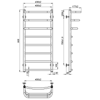 Рушникосушарка водяна Prima (900*400,8,Біла,Нижнє підключення)
