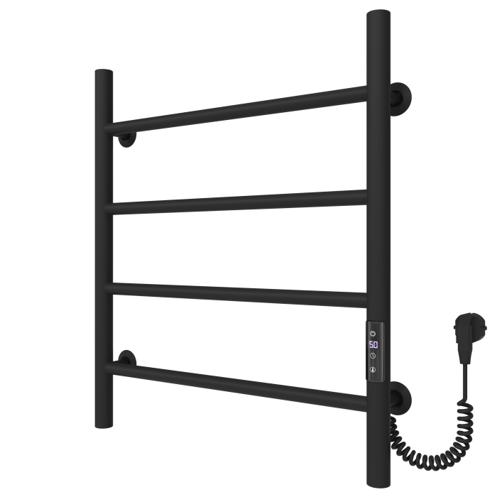 Electric towel dryer Round (600*500,4,Black,Right,JD03)