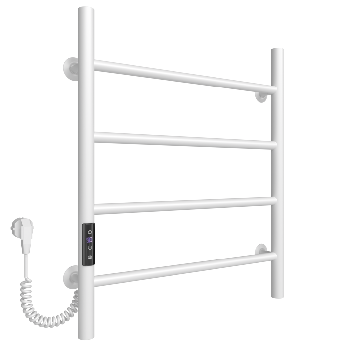 Electric towel dryer Round (600*500,4,White,Left,JD03)