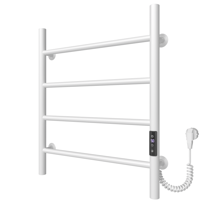 Electric towel dryer Round (600*500,4,White,Right,JD03)