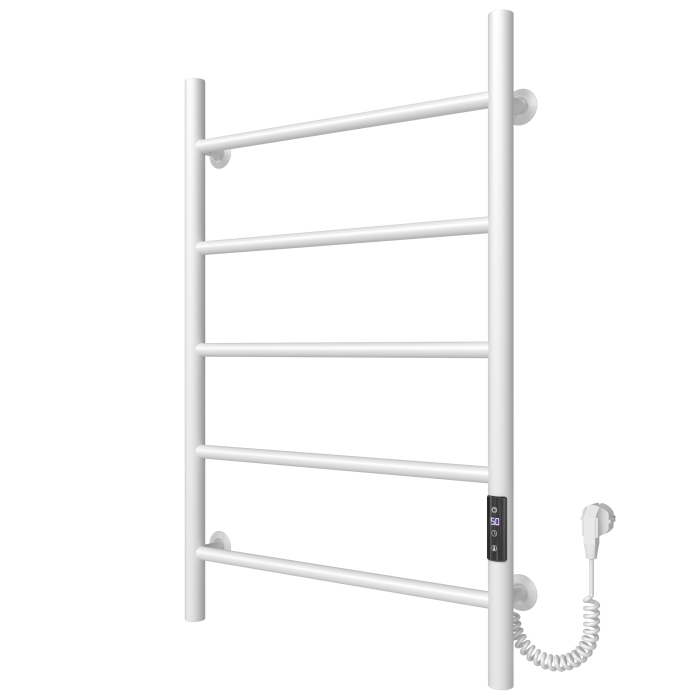Electric towel dryer Round (800*500,5,White,Right,JD03)