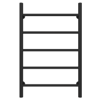 Water towel dryer Round (800*500,5,Black,Left)