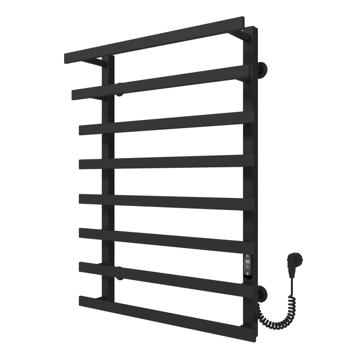 Electric towel dryer Radiant (800*500,7,Black,Right,JD04)