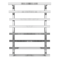 Water towel dryer Radiant (800*500,7,Polished,Lower)