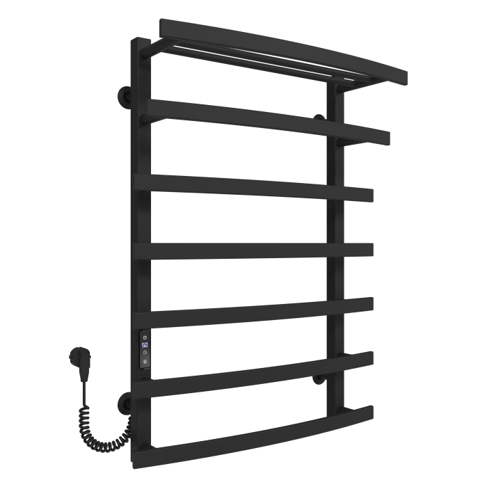 Electric towel dryer Terra (800*500,7,Black,Left,JD04)