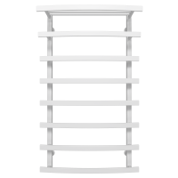 Water towel dryer Terra (1000*500,8,White,Lower)
